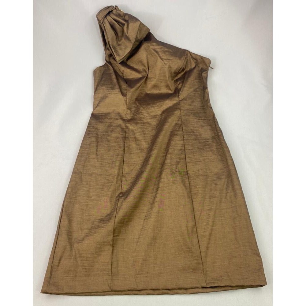 S.L.FASHIONS women social dress Missy 110521J gold 229-0349 sz 14 $134